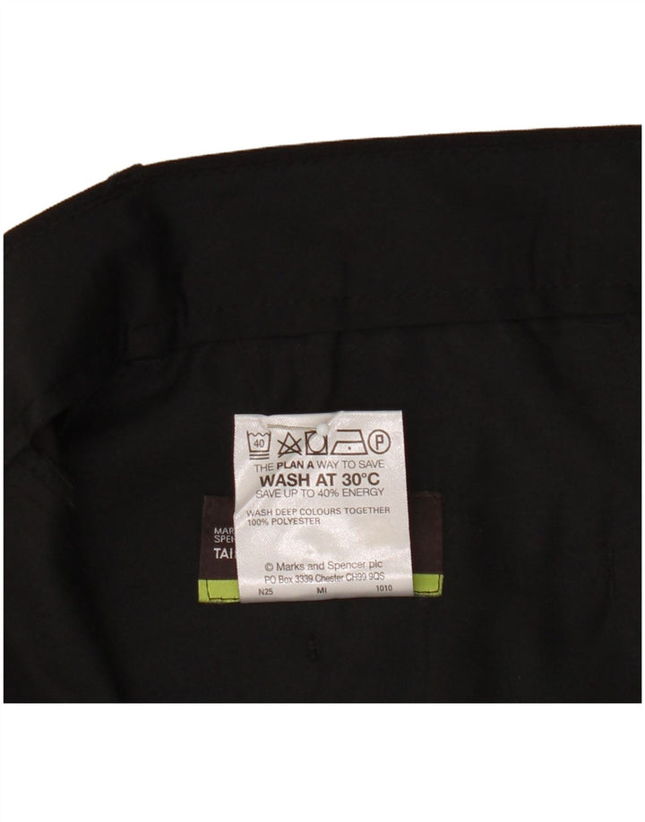 Marks & Spencer Pantalon Chino Droit Homme W38 L31 Noir Polyester