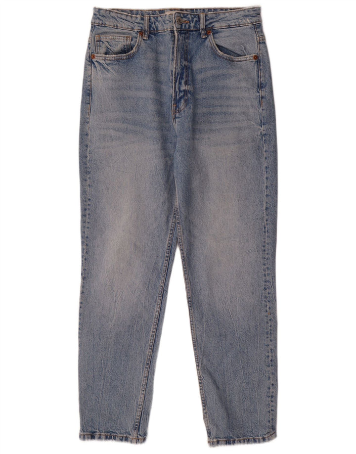 Zara Jean fuselé pour femme EU 40 Medium W30 L28 Bleu Coton