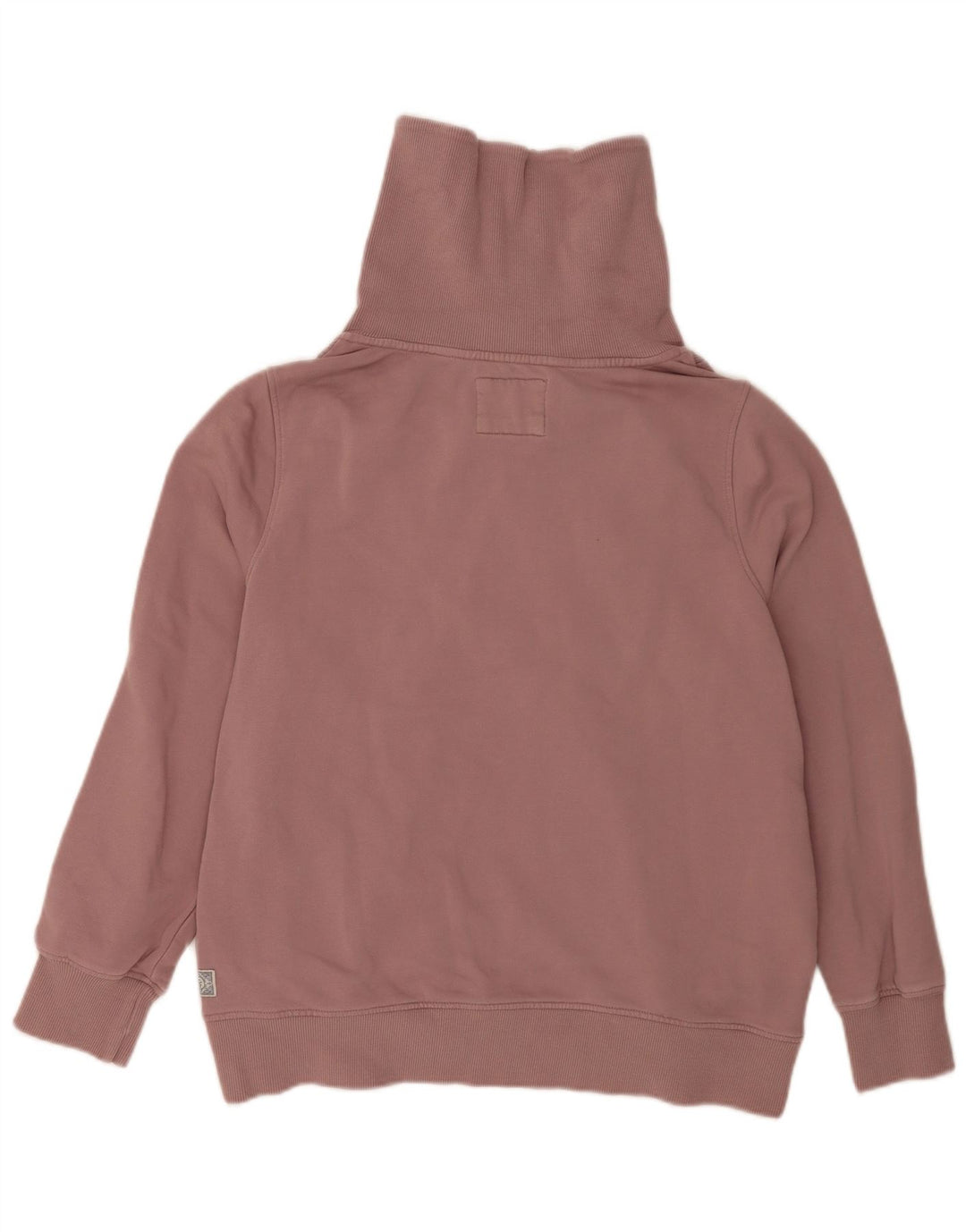 Fat Face Sweat-shirt surdimensionné à col zippé pour femme UK 16 Large Rose