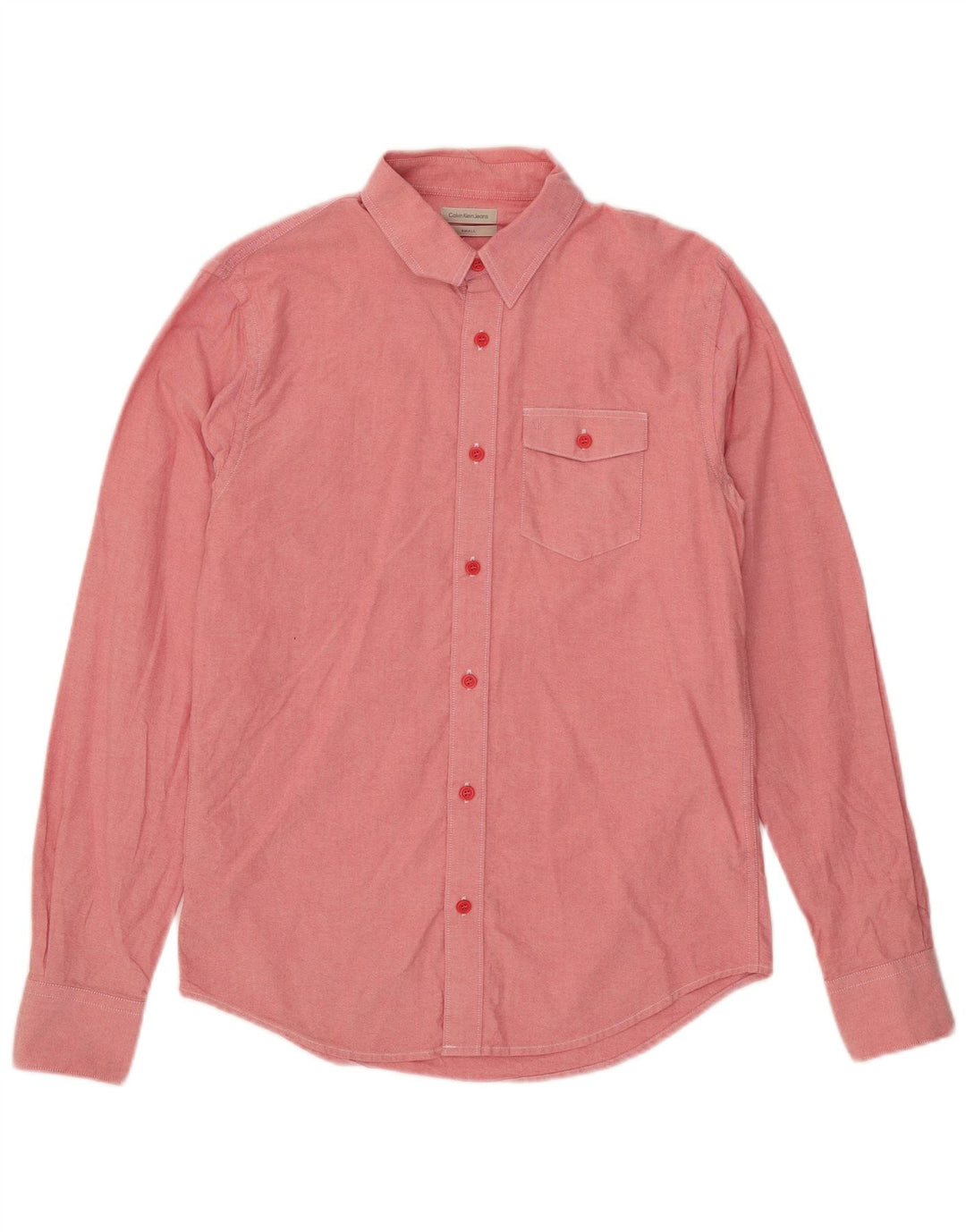 Calvin Klein Jeans Chemise Homme Petit Rose Coton