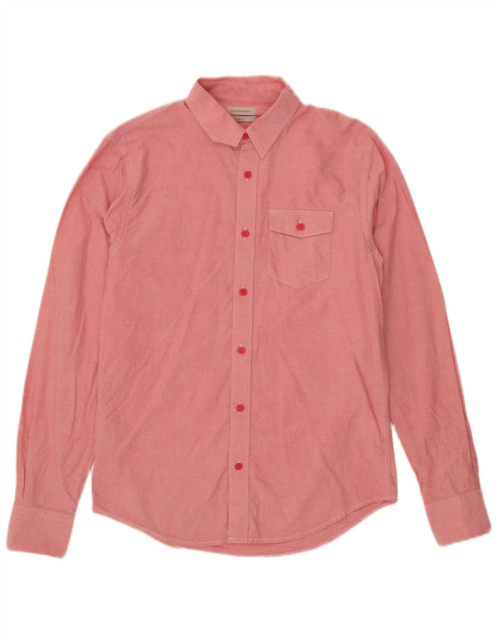 Calvin Klein Jeans Chemise Homme Petit Rose Coton