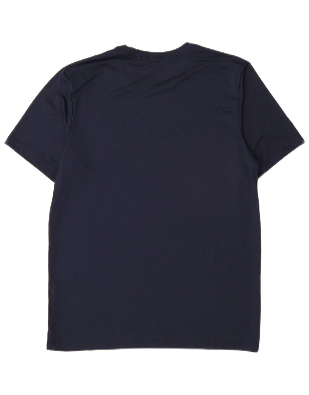 Nike Hommes Dri Fit T-Shirt Haut Bleu Marine Moyen Polyester