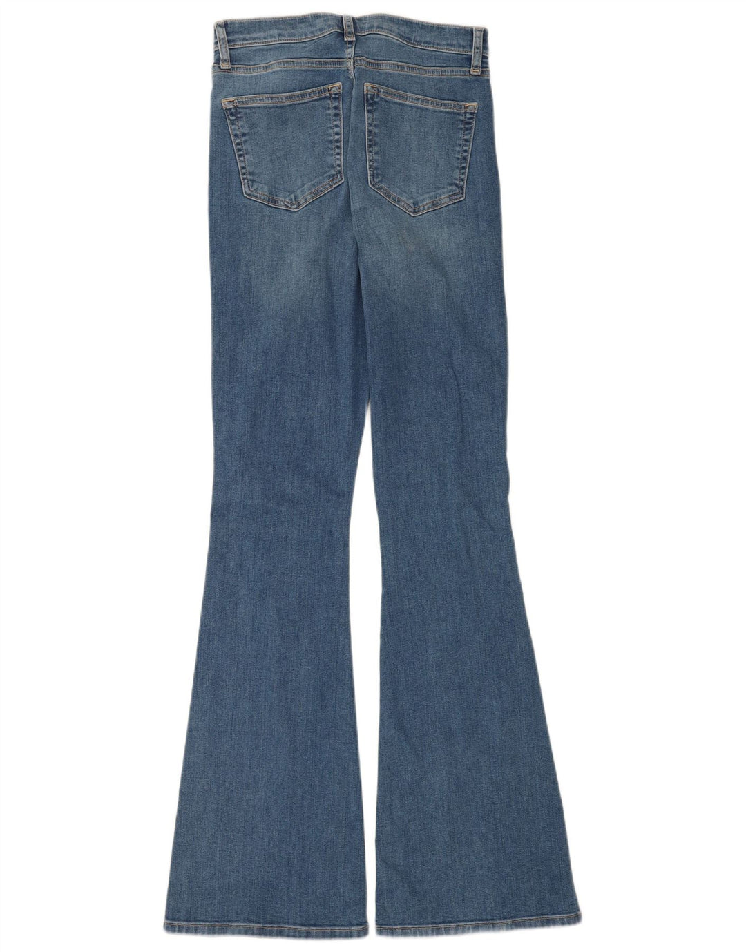 Topshop Femme Jean Évasé Jamie W28 L34 Bleu Coton