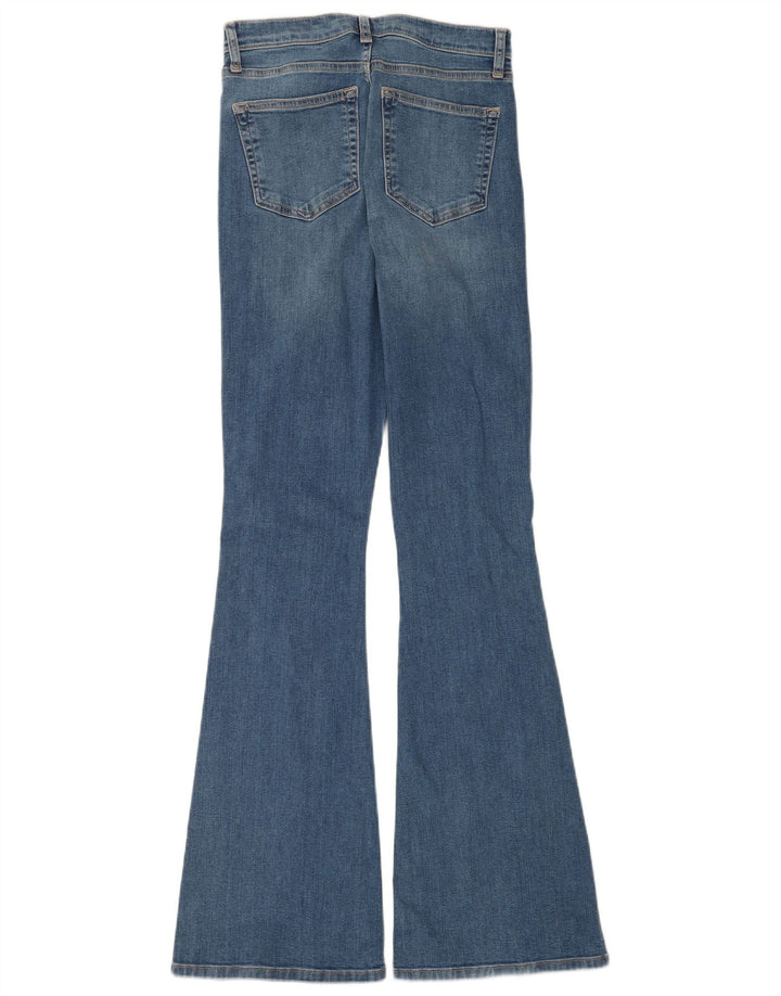 Topshop Femme Jean Évasé Jamie W28 L34 Bleu Coton