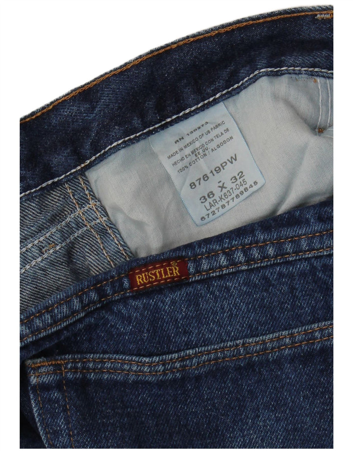 RUSTLER Short en Jean Homme W36 Grand Bleu Marine Coton