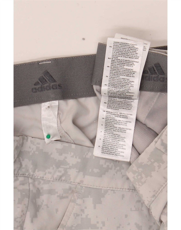 Adidas Short de sport pour homme Large Gris Camouflage Polyester