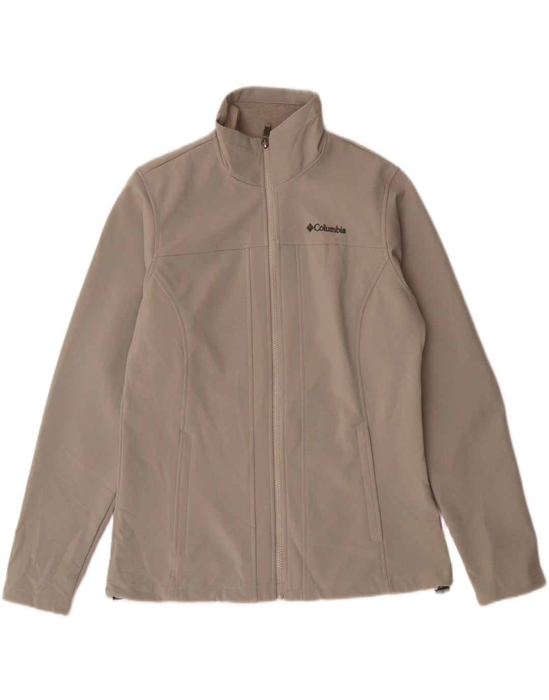 COLUMBIA Womens Bomber Jacket UK 14 Medium Grey Polyester Vintage Columbia and Second-Hand Columbia from Messina Hembry 