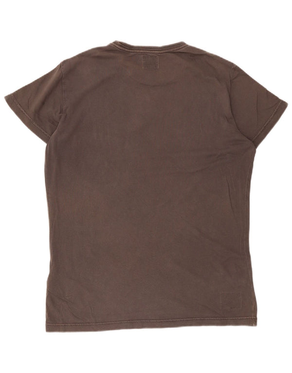 Diesel T-Shirt Graphique Homme Grand Gris Coton
