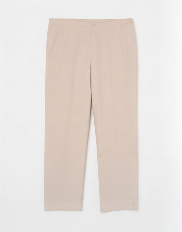 Marks & Spencer Pantalon droit décontracté pour femme UK 18 XL W36 L29 Blanc