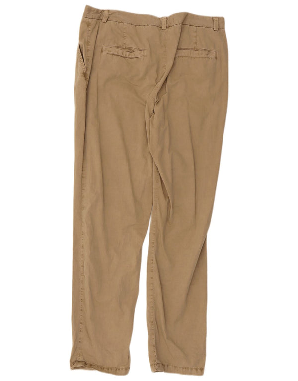 Marks & Spencer Pantalon chino droit pour femme UK 14 Large W32 L29 Beige
