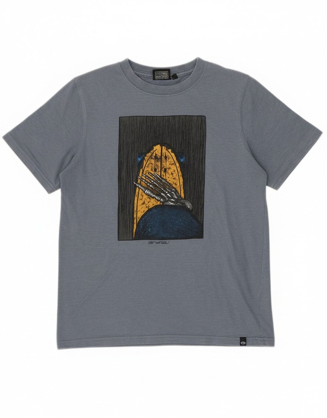 T-Shirt Graphique Animal Garçon 11-12 ans Bleu Coton