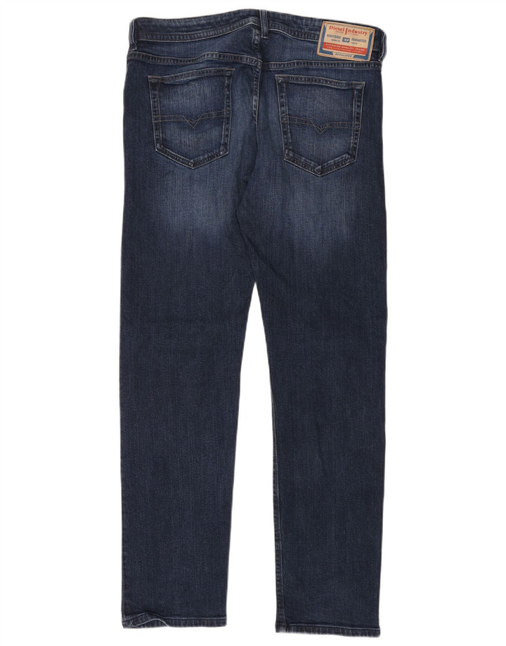 DIESEL Jean Buster Tapered Homme W34 L34 Bleu Marine Coton