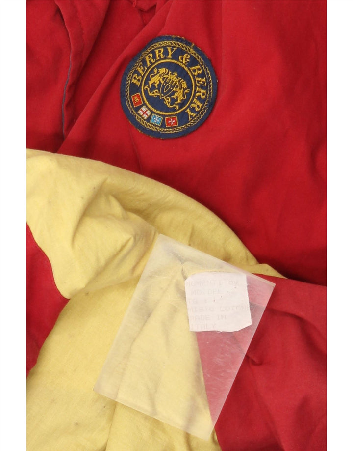 veste utilitaire homme vintage UK 40 Grand coton rouge