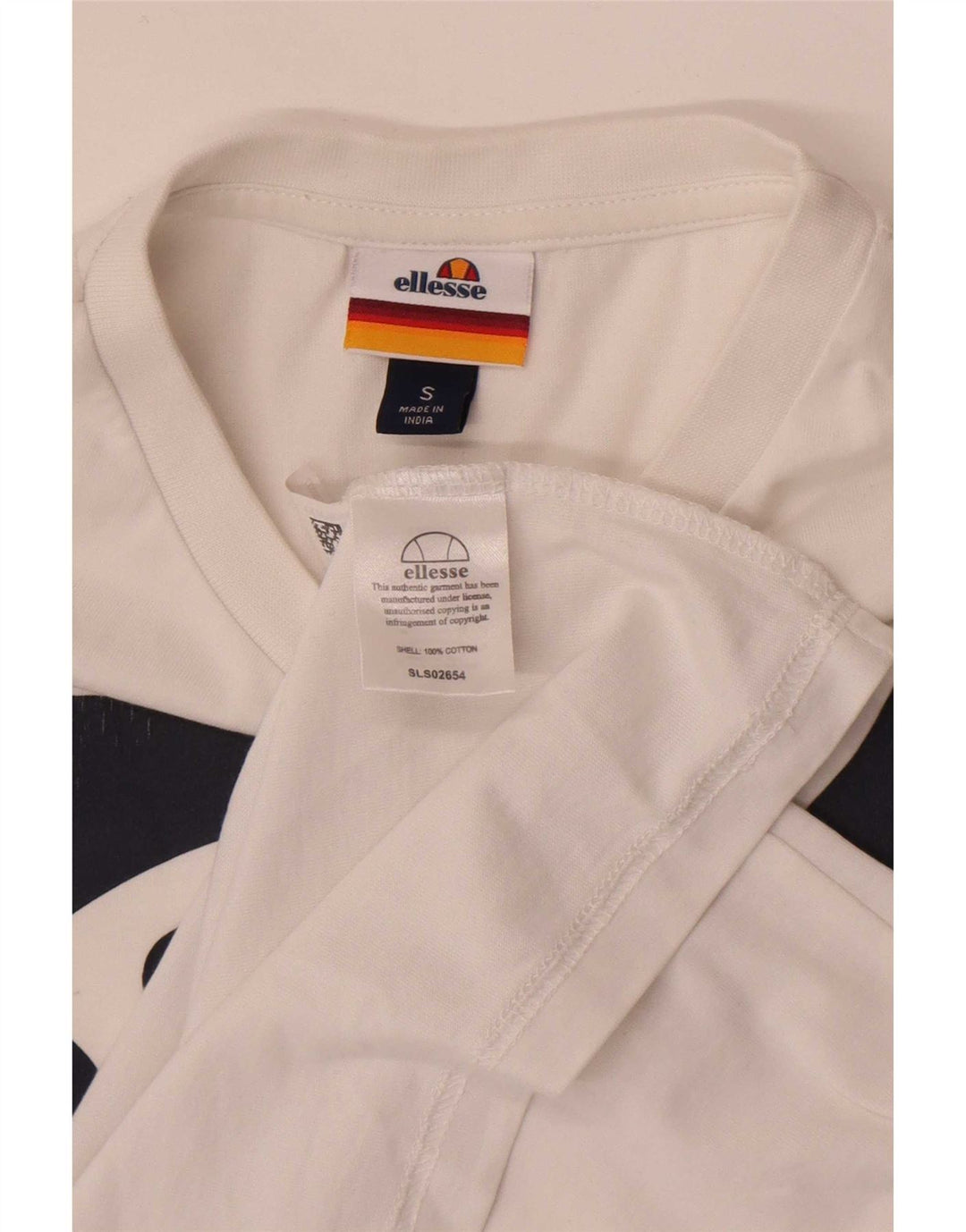 Ellesse T-Shirt Graphique Homme Petit Blanc Coton