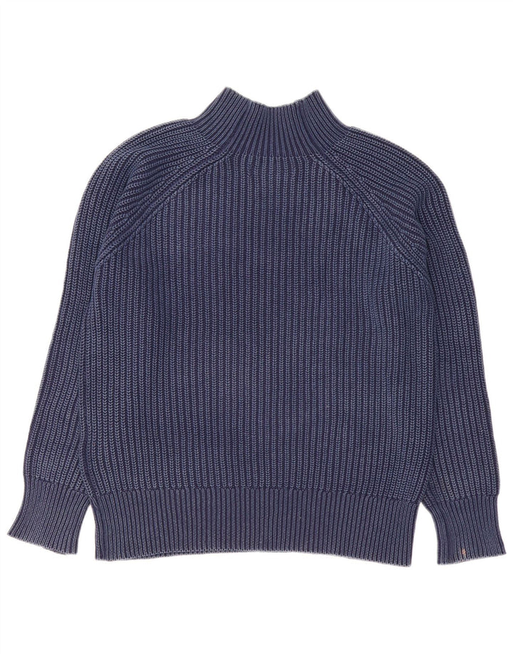 Replay Pull à col roulé pour femme UK 14 Bleu marine moyen Coton
