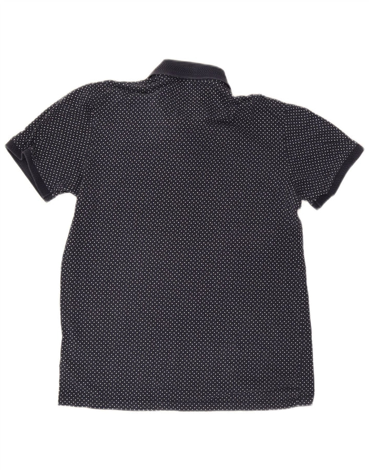 Ted Baker Polo Homme Taille 3 Bleu Marine Moyen Coton Tacheté