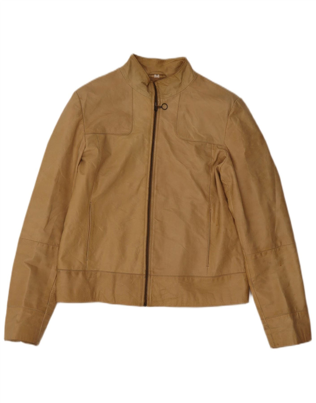 Conbipel Veste En Cuir Femme IT 44 Beige Moyen