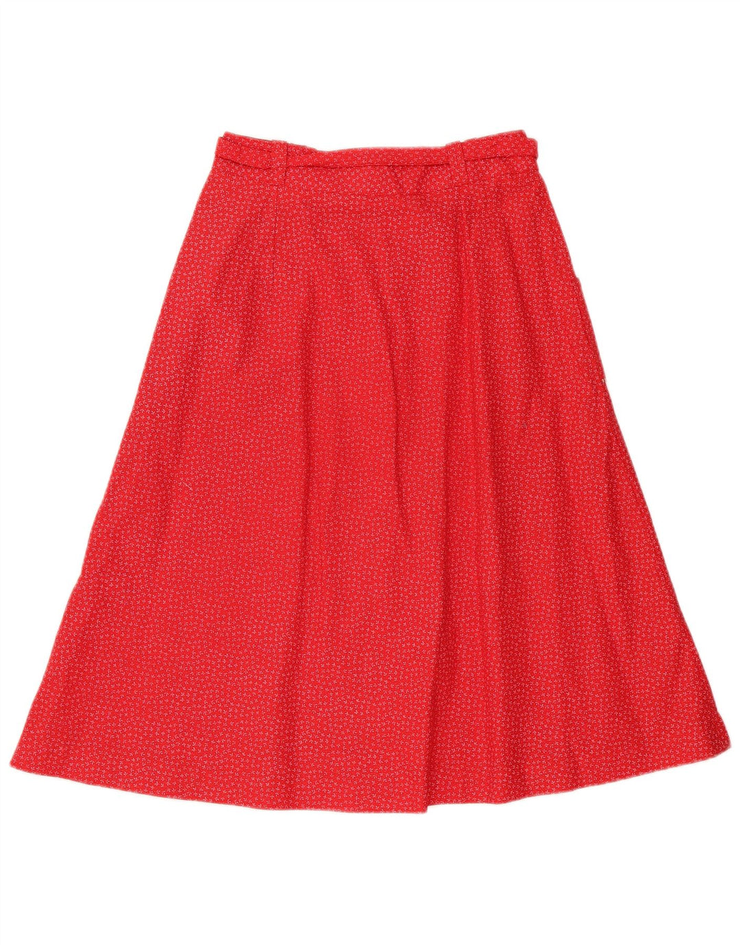 vintage Femme Jupe A-Line IT 42 Moyen W28 Rouge Floral