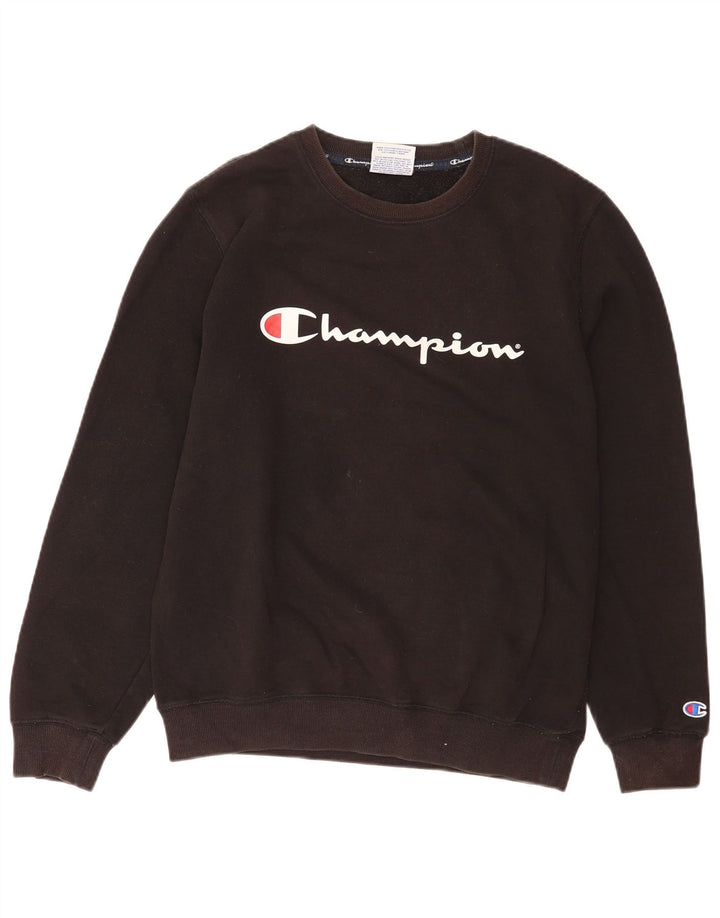 Champion Sweat-Shirt Graphique Homme Noir Moyen Coton