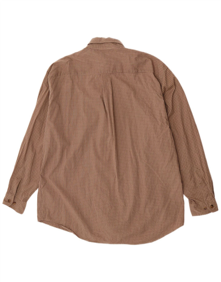 Dockers Chemise Homme Grand Carreau Marron Coton