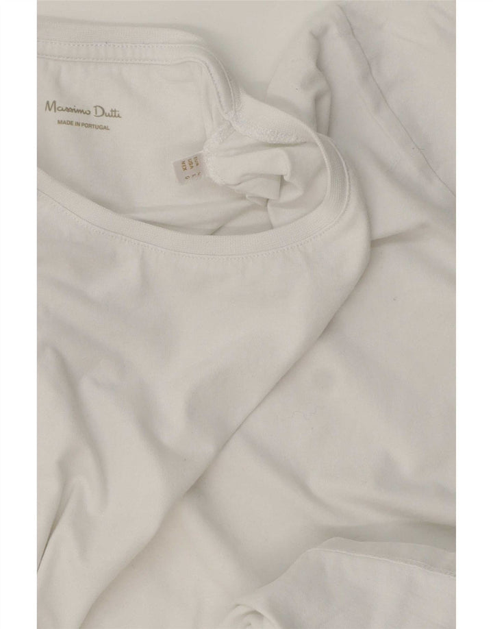 Massimo Dutti T-Shirt Femme Grand Blanc