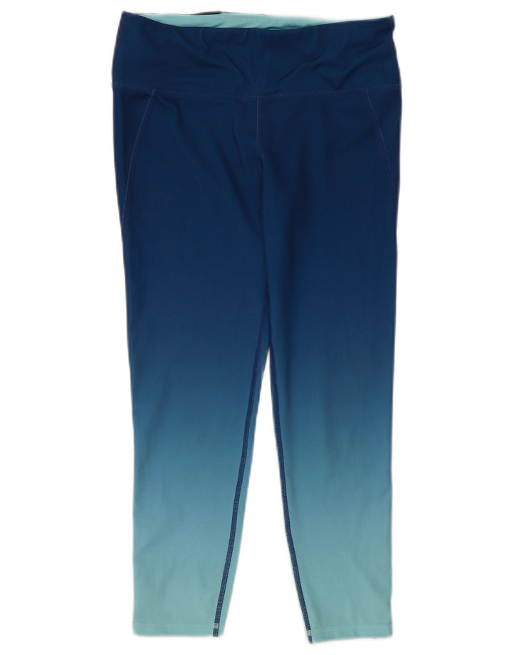 Legging court Gap pour femme UK 10 Small Bleu Colorblock Polyester