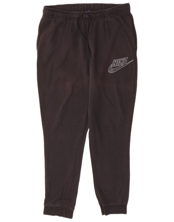 Nike Mens Tracksuit Trousers Joggers Large Black Cotton Sports