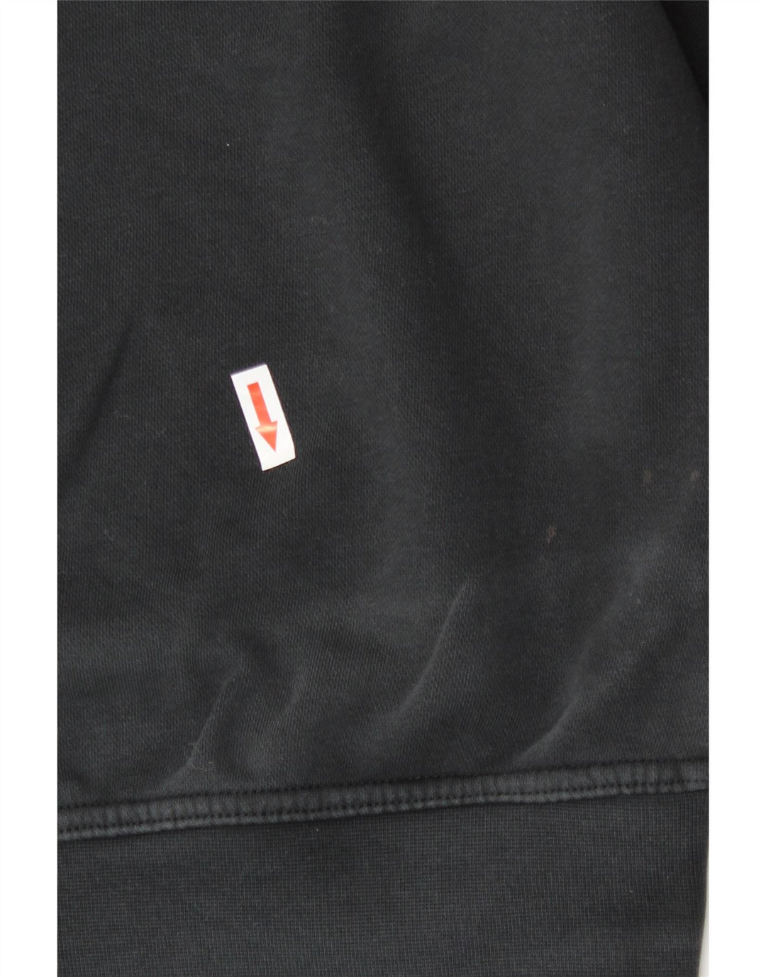 Nike Pull à capuche graphique pour femme UK 14 en coton noir moyen