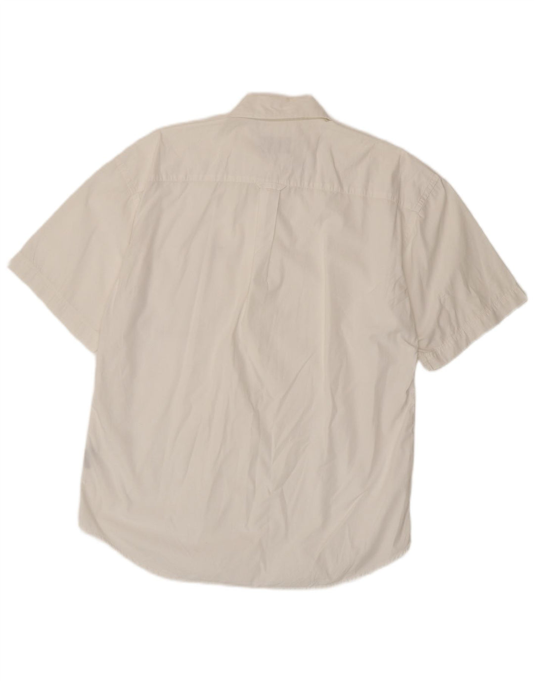 Kappa Chemise à Manches Courtes Homme Blanc Moyen Coton