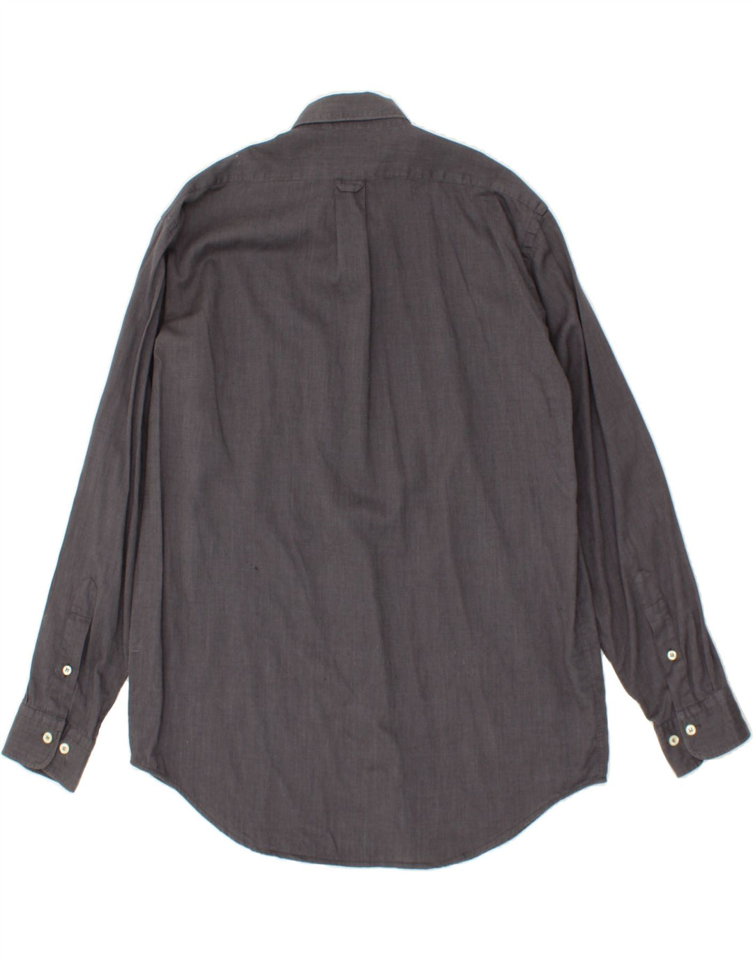 HENRY COTTONS Mens Shirt Size 42 16 1/2 Large Grey Cotton Vintage Henry Cottons and Second-Hand Henry Cottons from Messina Hembry 