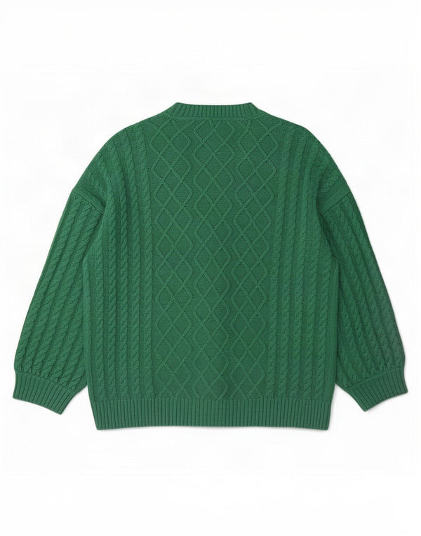 Crew Clothing Cardigan surdimensionné pour femme UK 18 XL Coton vert