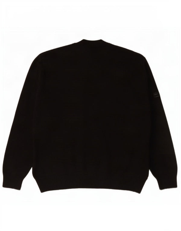 Commander Pull Cardigan Homme IT 48 Petit Noir Géométrique Polyacrylique