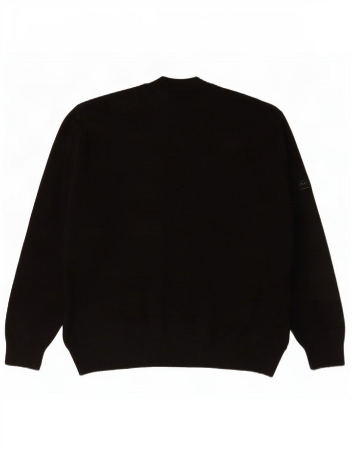 Commander Pull Cardigan Homme IT 48 Petit Noir Géométrique Polyacrylique