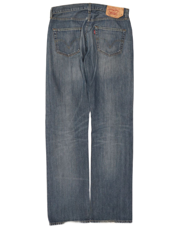 Levi's Mens 501 Straight Jeans W34 L36 Blue Cotton