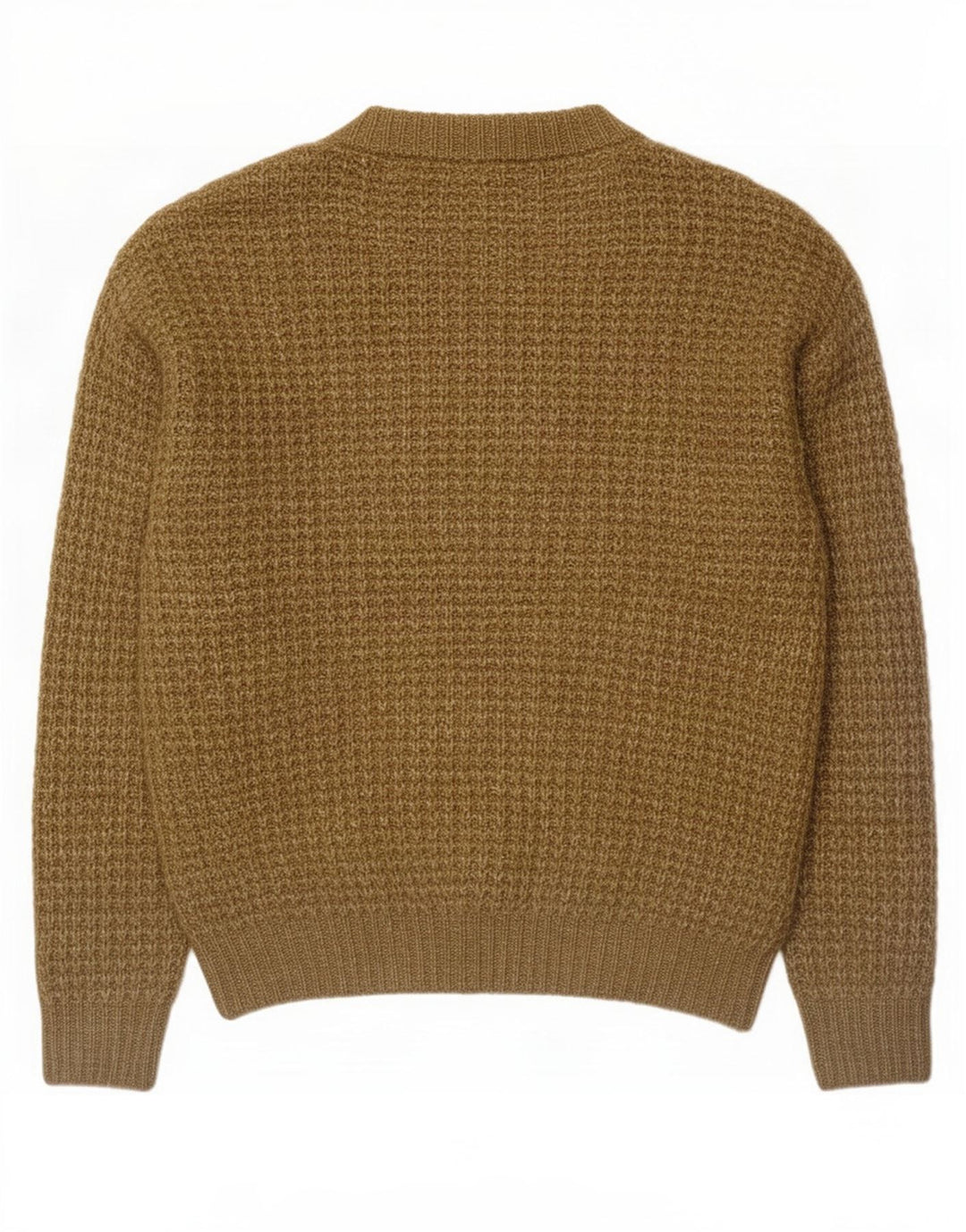 Zara Pull à col rond pour homme en polyester moucheté kaki grand