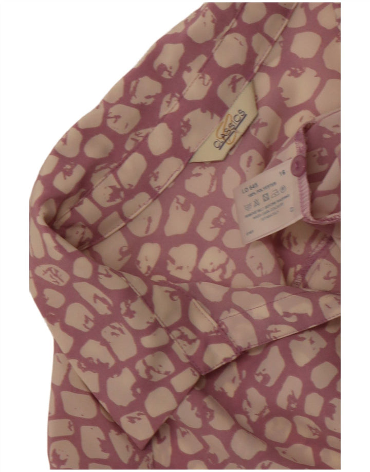 Classics Robe Maxi Femme UK 46 Grand Violet Imprimé Animal Polyester