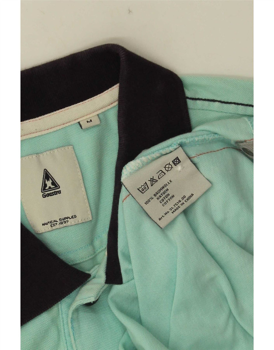 Gaastra Polo Graphique Homme Bleu Moyen Colourblock Coton