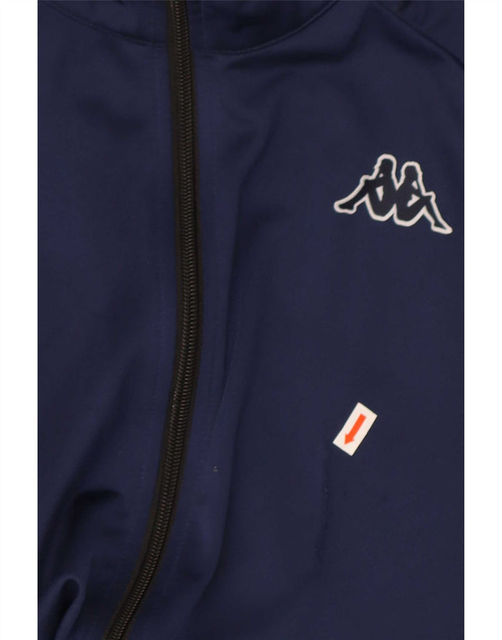 Kappa Veste de Survêtement Graphique Homme Bleu Marine Moyen Colourblock