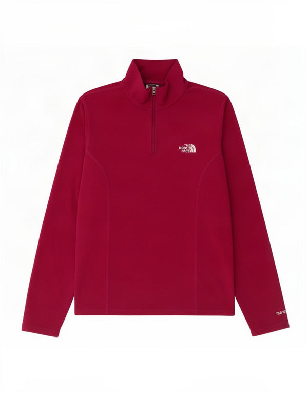 The North Face Pull polaire à col zippé pour femme UK 14 Rose moyen Polyester