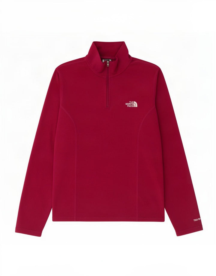 The North Face Pull polaire à col zippé pour femme UK 14 Rose moyen Polyester