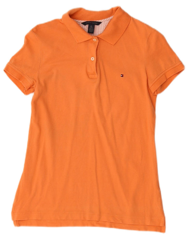 Tommy Hilfiger Polo Femme UK 6 XS Orange Coton