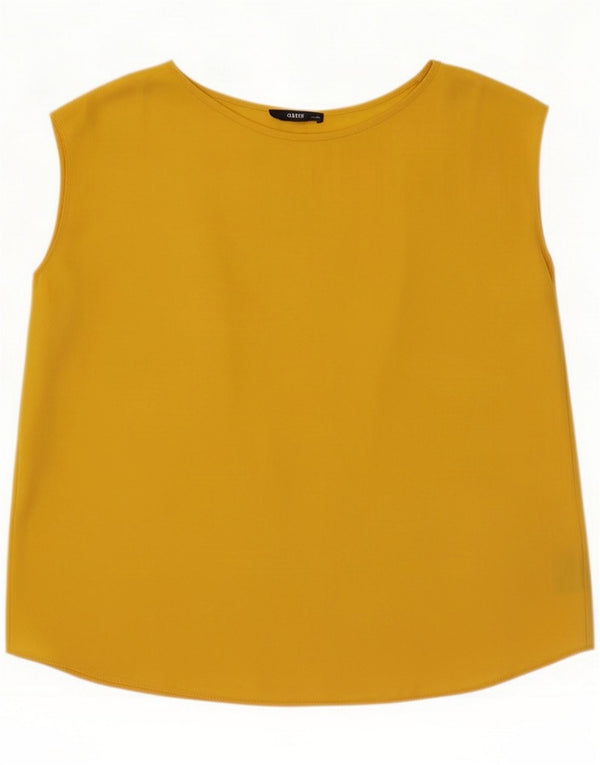 Oasis Chemisier Femme UK 14 Large Jaune Polyester