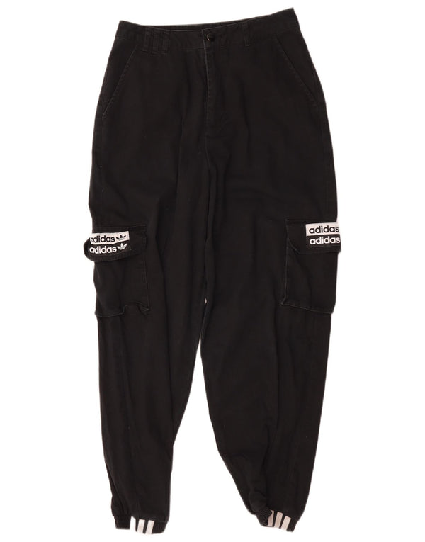 Adidas Pantalon cargo graphique pour femme UK 8 Small W28 L27 Noir