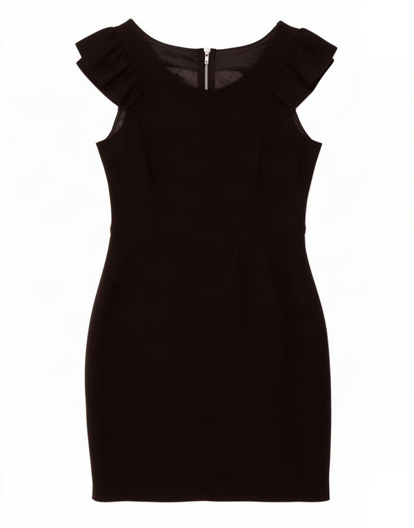 Warehouse Robe fourreau sans manches pour femme UK 42 Medium Noir Polyester