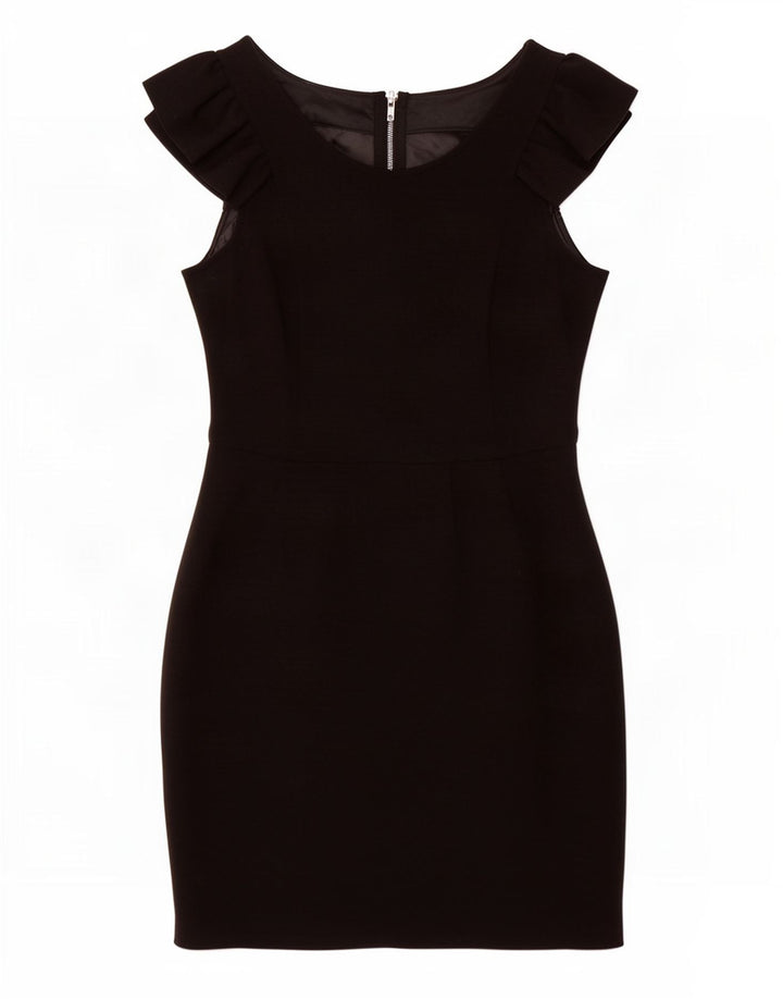 Warehouse Robe fourreau sans manches pour femme UK 42 Medium Noir Polyester