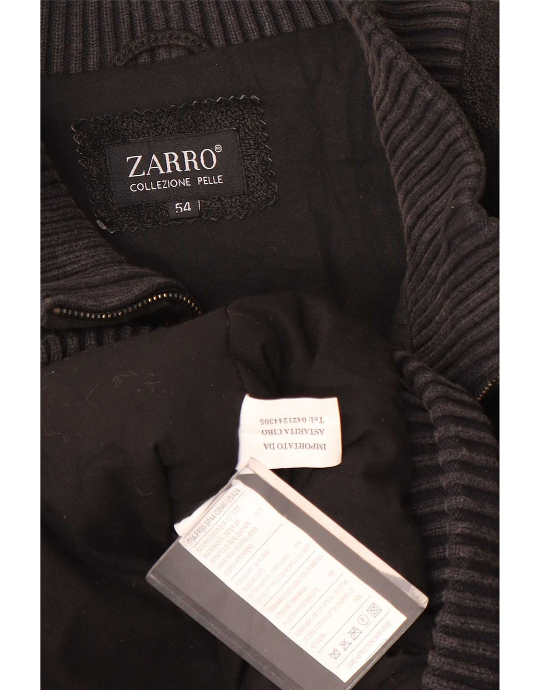 Zarro Veste en cuir pour homme IT 54 2XL Noir