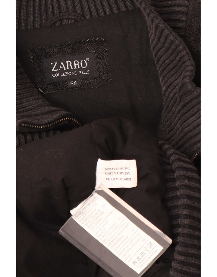 Zarro Veste en cuir pour homme IT 54 2XL Noir