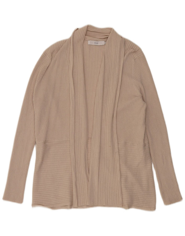 John Lewis Pull cardigan ouvert surdimensionné pour femme UK 16 Grande viscose beige