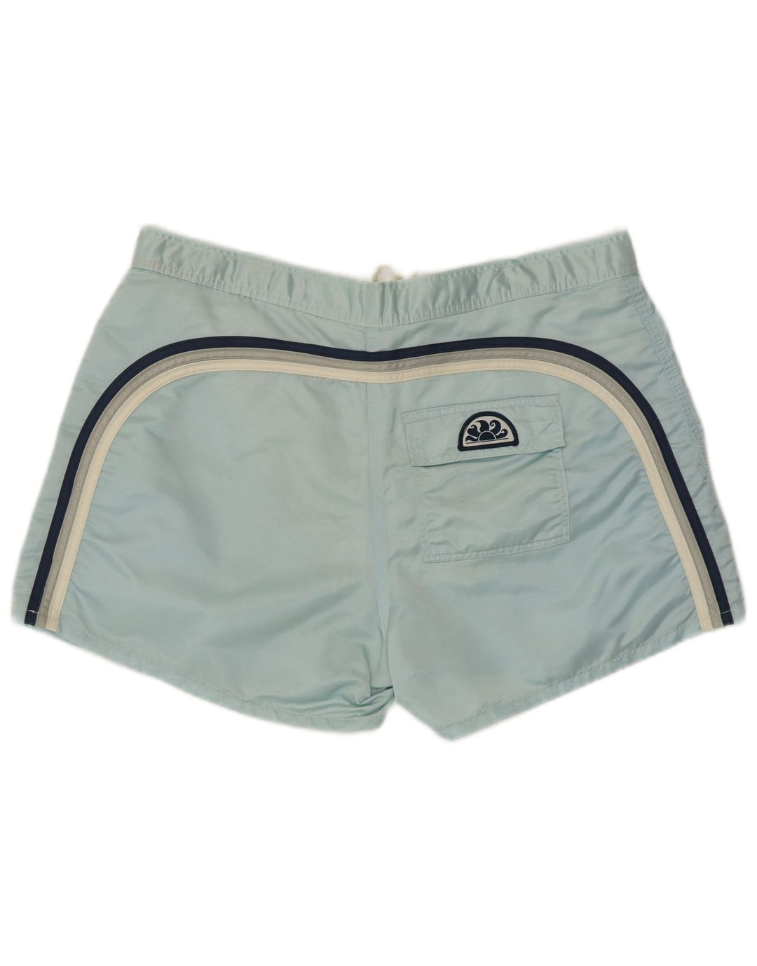 Sundek Short de bain pour homme Large en nylon color block bleu