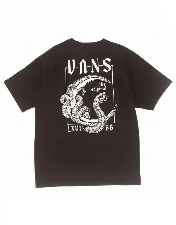 Vans T-shirt graphique coupe classique pour homme en coton noir moyen